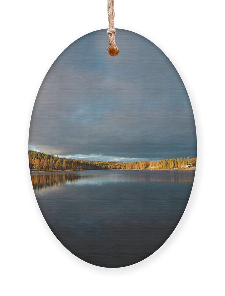 Relax Ornament featuring the photograph Lake Syvajarvi, in Hyrynsalmi, Finland by Vaclav Sonnek
