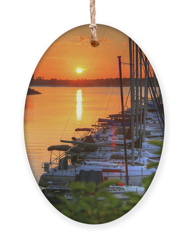 Fine Art Ornament featuring the photograph Lakeside Sunset by Robert Harris