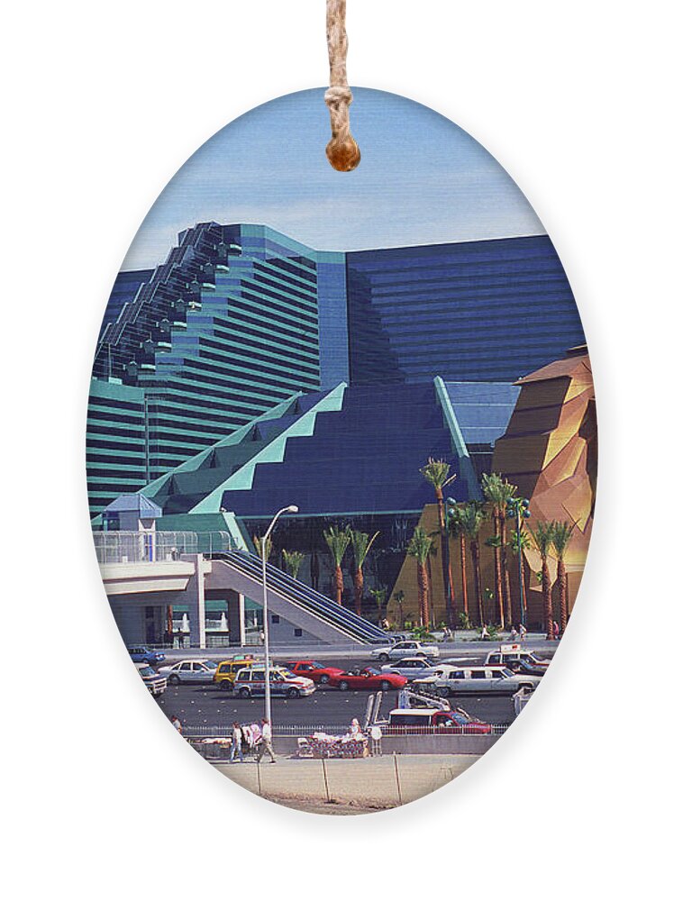 America Ornament featuring the photograph Las Vegas 1994 #9 by Frank Romeo