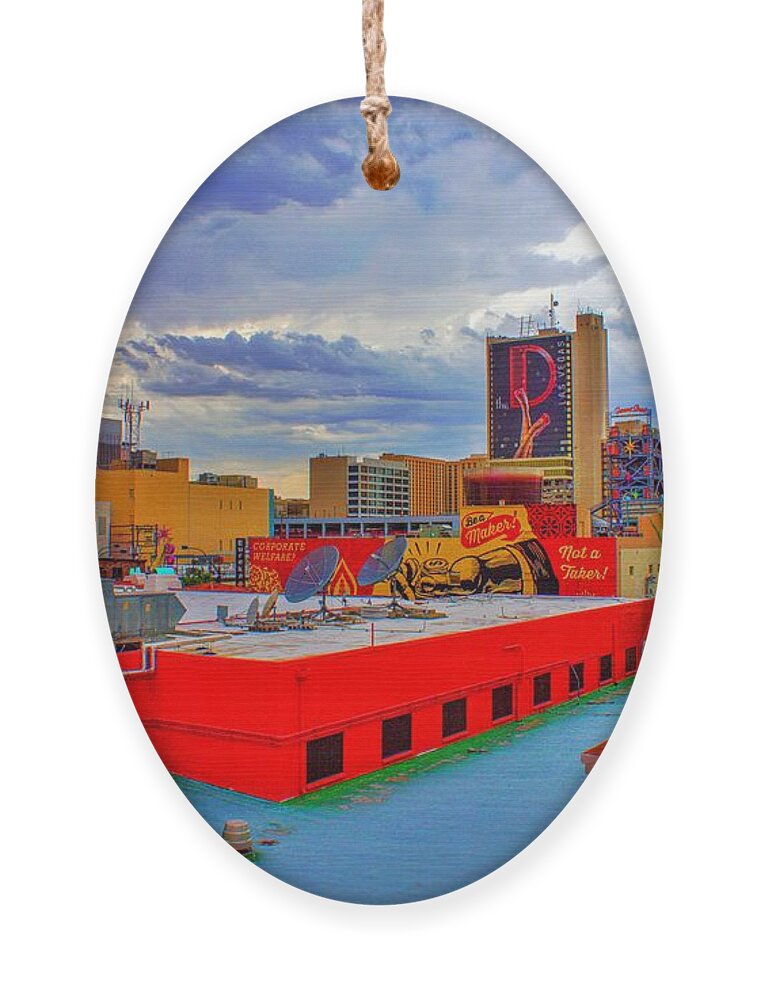  Ornament featuring the photograph Las Vegas Daydream by Rodney Lee Williams