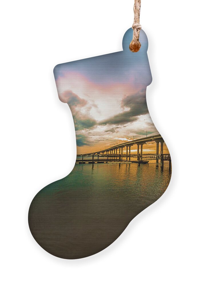 St Augustine Ornament featuring the photograph Late Winter Sunset by Joseph Desiderio