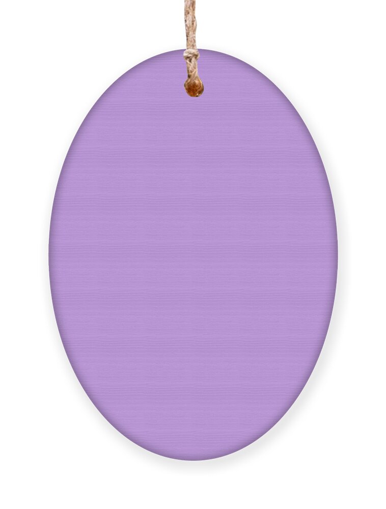 Lavender Ornament featuring the digital art Lavender Solid Color match for Love and Peace Design by Delynn Addams
