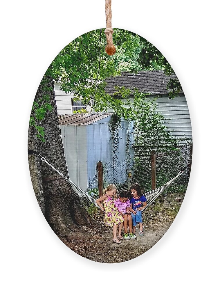 Memories Of Childhood Ornament featuring the photograph Lazy Summer Days by Suzanne Berthier
