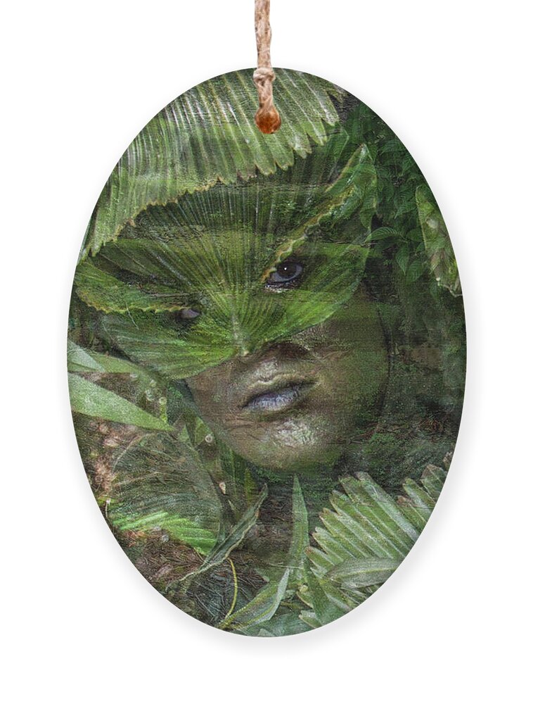 Nature Ornament featuring the photograph Leafman by Shara Abel