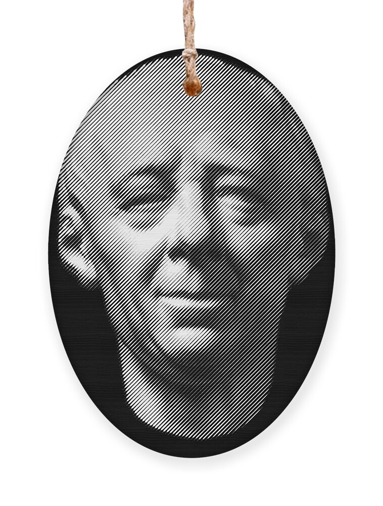 Euler Ornament featuring the digital art Leonhard Euler, portrait by Cu Biz