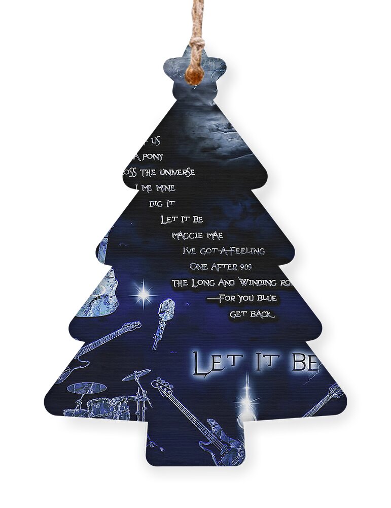 Let It Be Ornament featuring the digital art Let It Be by Michael Damiani