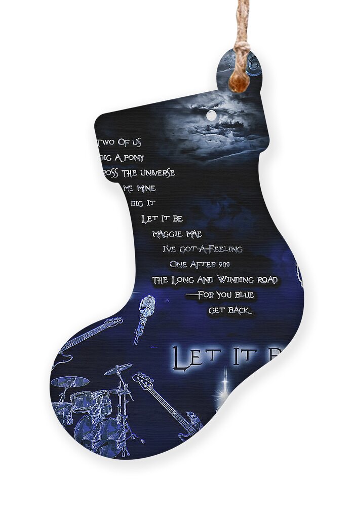 Let It Be Ornament featuring the digital art Let It Be by Michael Damiani