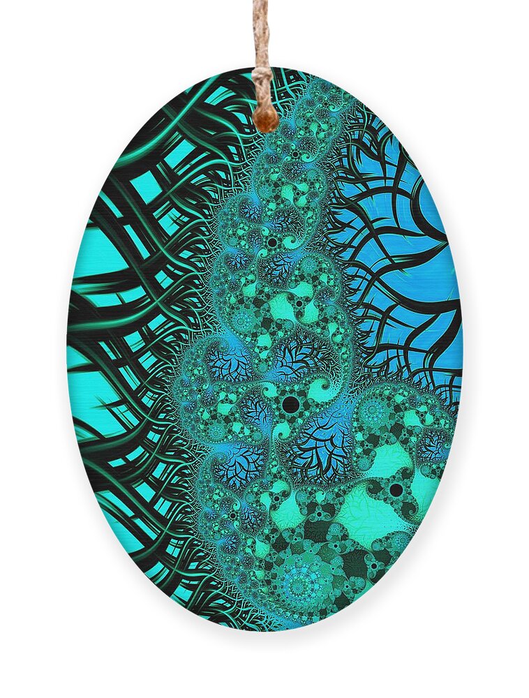 Fractal Ornament featuring the digital art Let it Go by Mary Ann Benoit