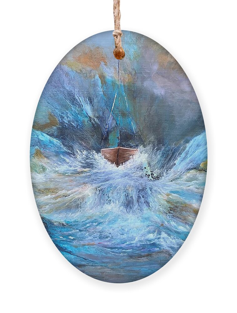 Acrylic Ornament featuring the painting Liberated by Soraya Silvestri