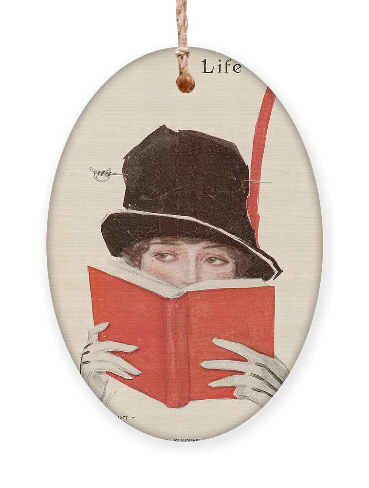Life Magazine Cover Ornament featuring the mixed media Life Magazine Cover, March 9, 1911 by Henry Hutt