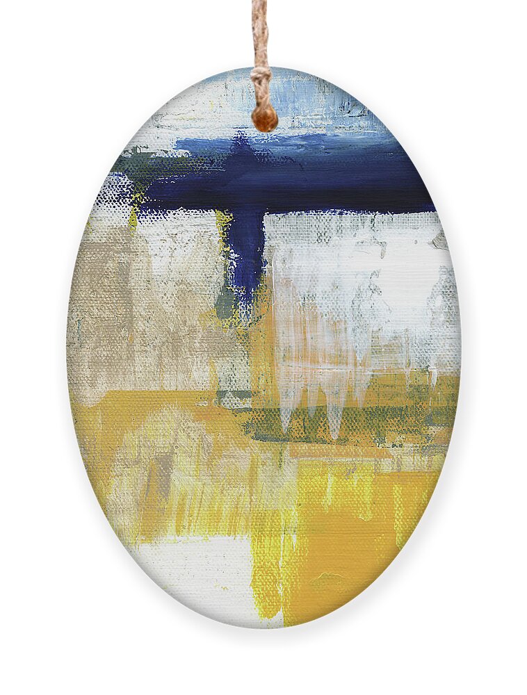 Abstract Ornament featuring the painting Light Of Day 2 by Linda Woods