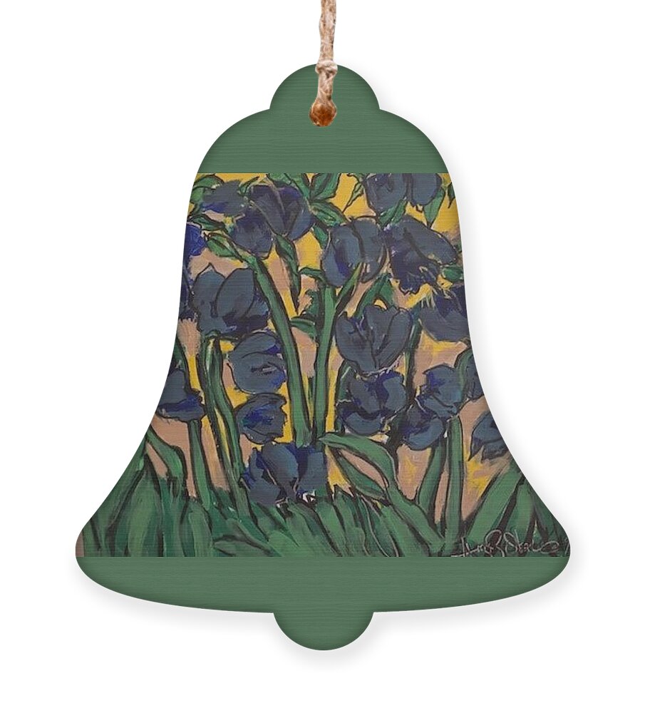  Ornament featuring the painting Lilies of the field by Angie ONeal