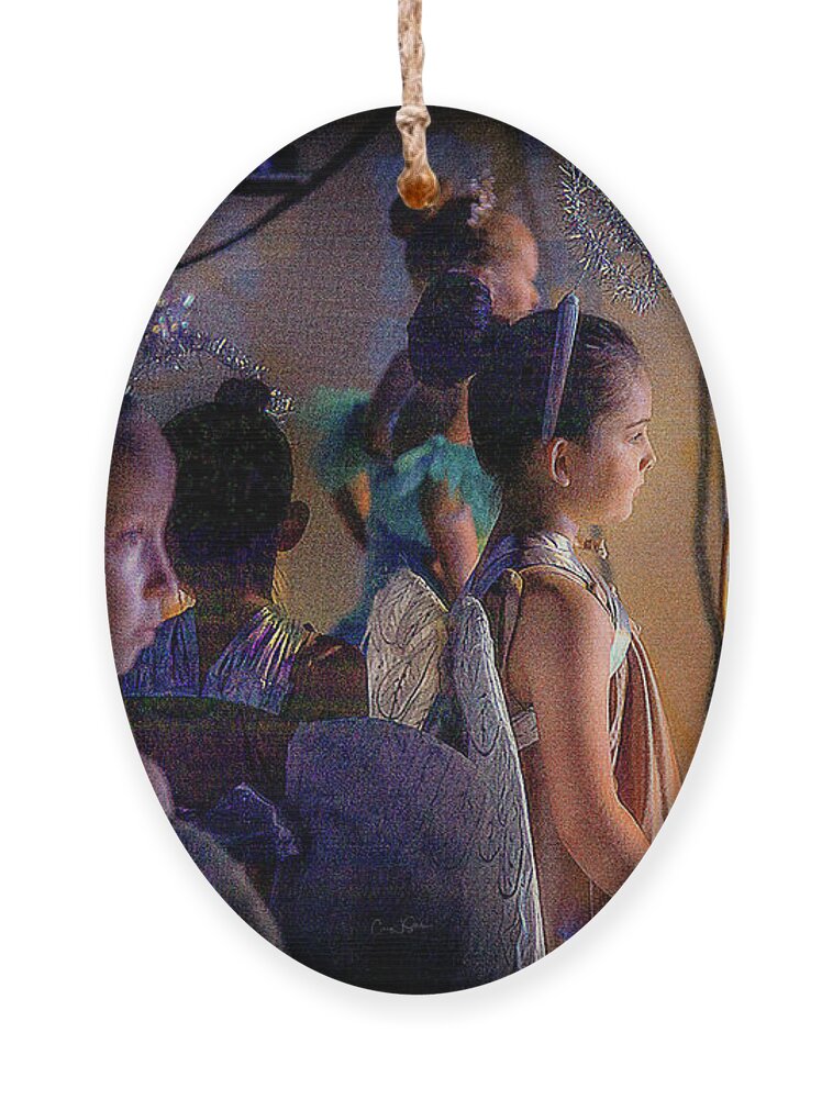 Ballerina Ornament featuring the photograph Little Guardian Angels by Craig J Satterlee