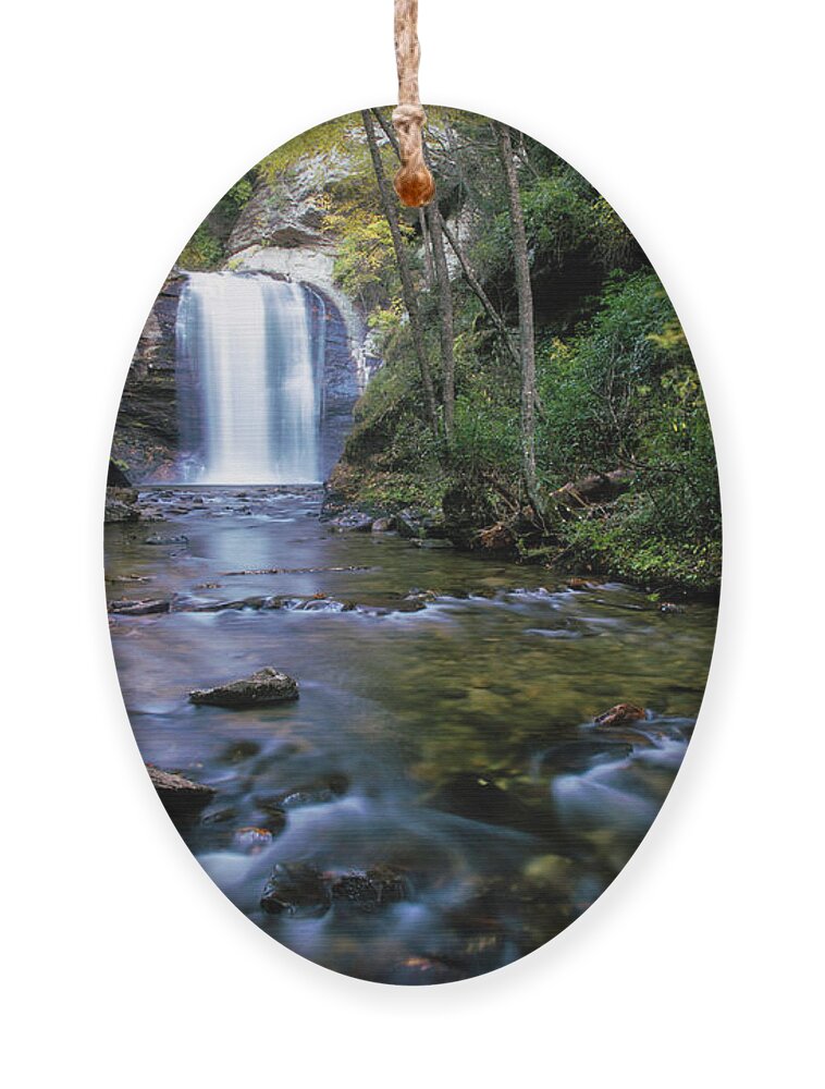 Art Prints Ornament featuring the photograph Looking Glass Falls by Nunweiler Photography