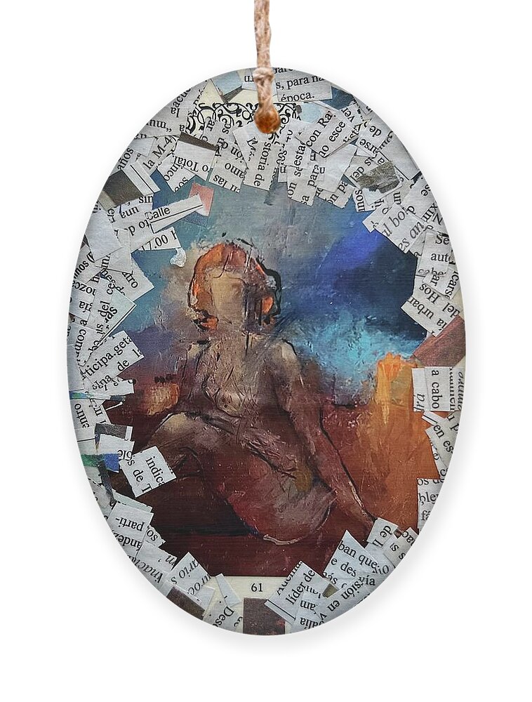  Ornament featuring the painting Lost in Spain by Theresa Marie Johnson
