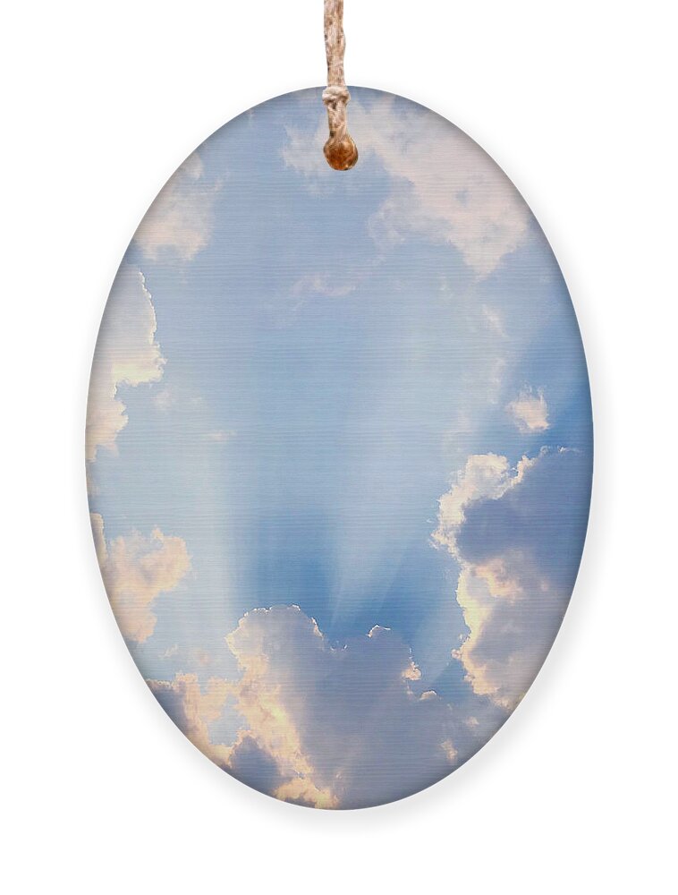 Clouds Ornament featuring the photograph Love in the Clouds #3 by Dorrene BrownButterfield