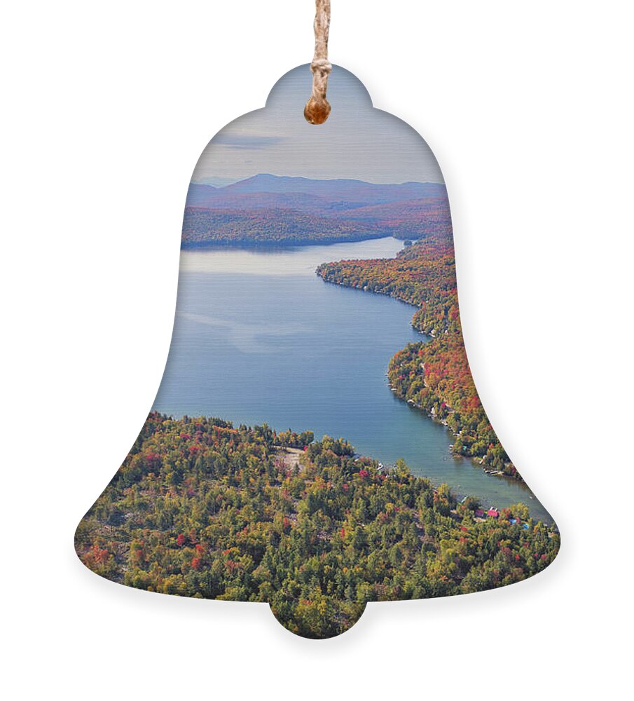 Fall Foliage Ornament featuring the photograph Maidstone Lake, Vermont - September 2020 by John Rowe