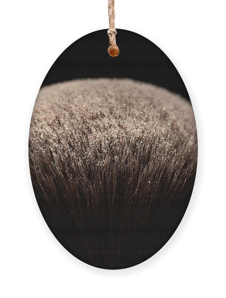 Brush Ornament featuring the photograph Makeup Brush Brown by Amelia Pearn