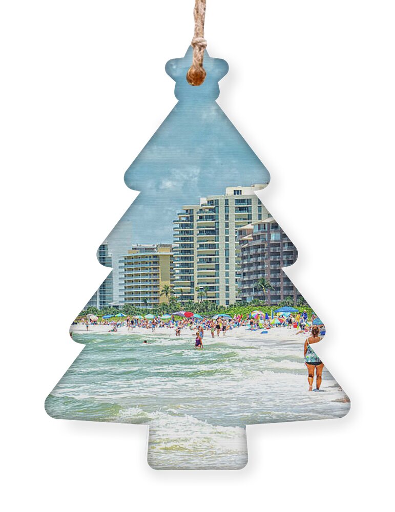 Marco Island Ornament featuring the photograph Marco Island, FL by Debra Kewley
