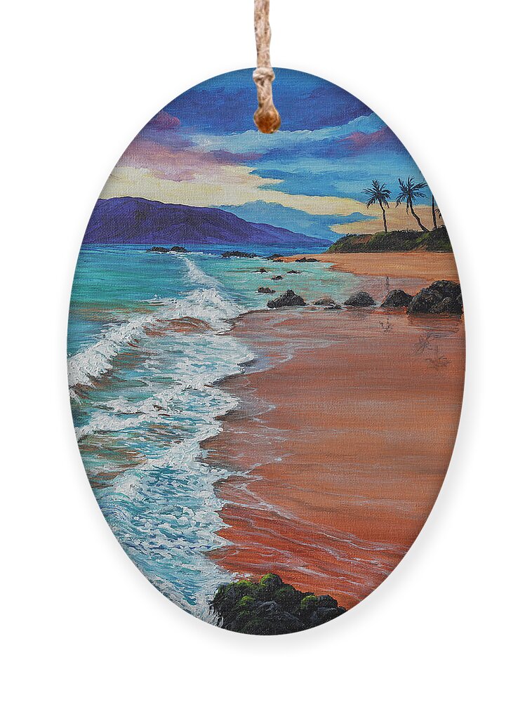 Maui Ornament featuring the painting Maui Colors by Darice Machel McGuire