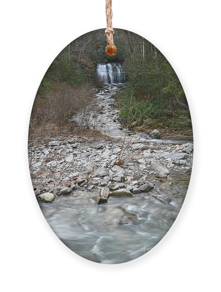 Smoky Mountains Ornament featuring the photograph Meigs Falls On Little River 1 by Phil Perkins