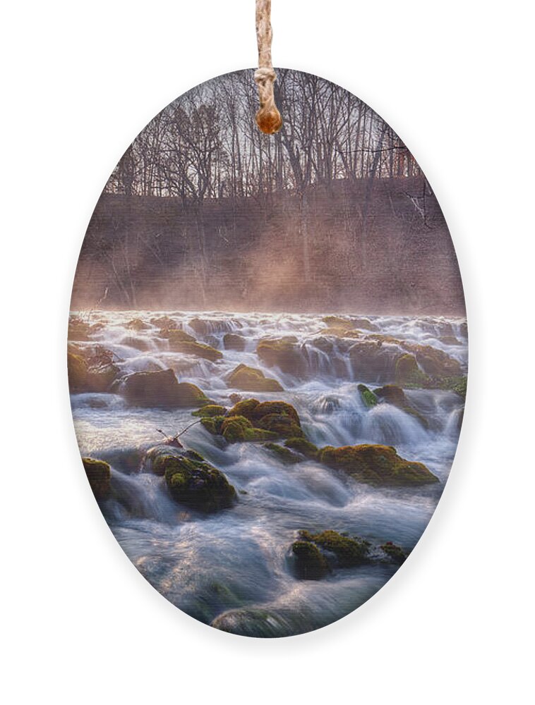 Sunrise Ornament featuring the photograph Meramac Spring II by Robert Charity