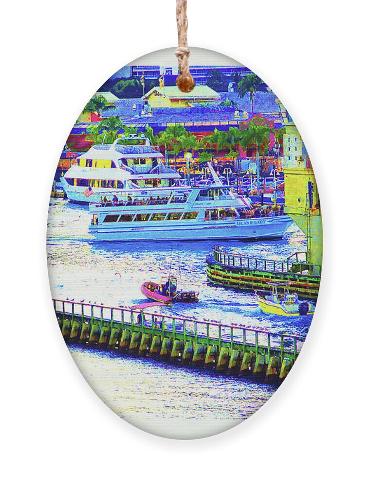 Miami Ornament featuring the photograph Miami Waterfront 22 by CHAZ Daugherty