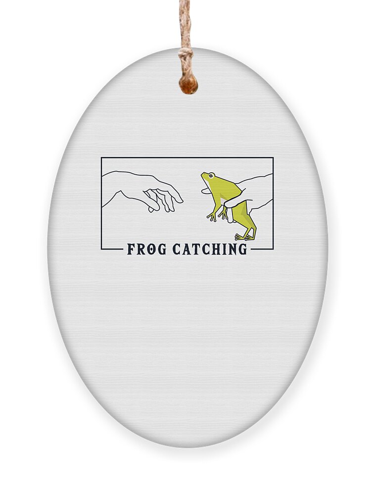 Michelangelo Creation of Adam Frog Catching Frog Catching Ornament by  Graphics Lab - Pixels