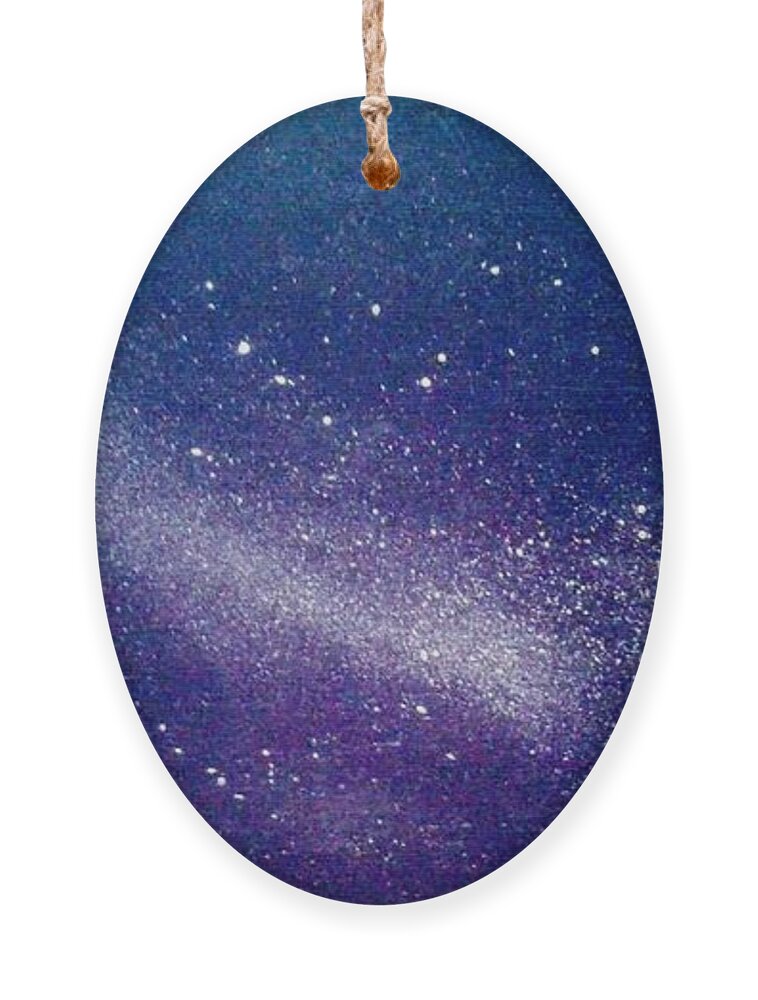 Stars Ornament featuring the painting Milky Way by James RODERICK
