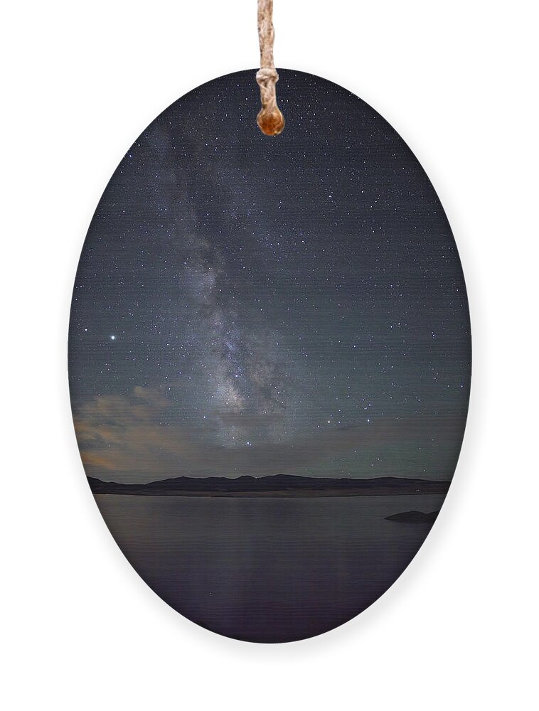 Milky Way Ornament featuring the photograph Milky Way Over 11 Mile by Bob Falcone