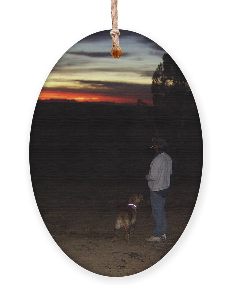 Sunset Ornament featuring the photograph Missing You by Doug Miller