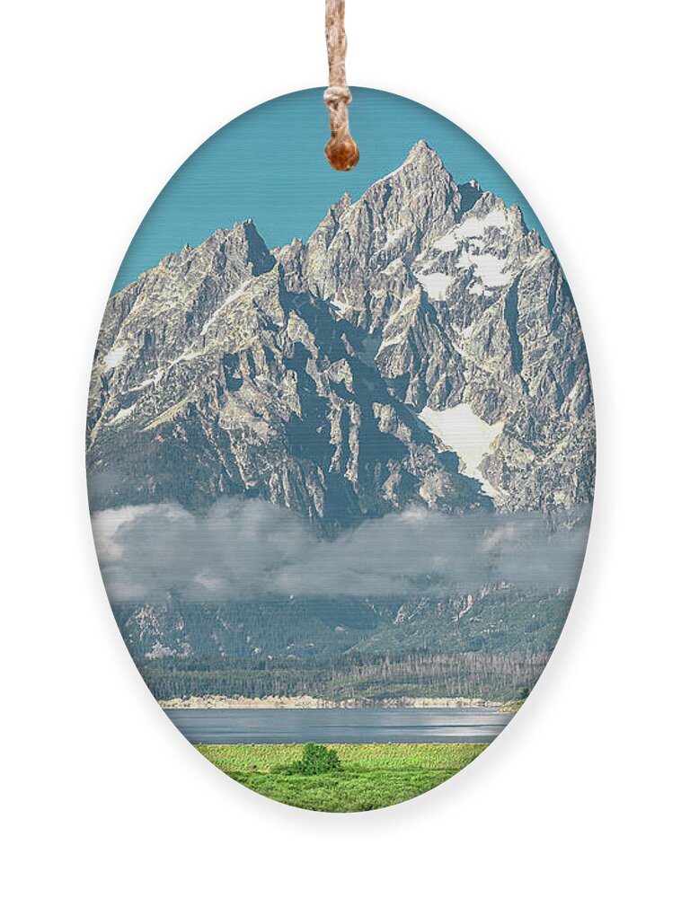 Tetons Ornament featuring the photograph Moody Teton Morning by Tara Krauss