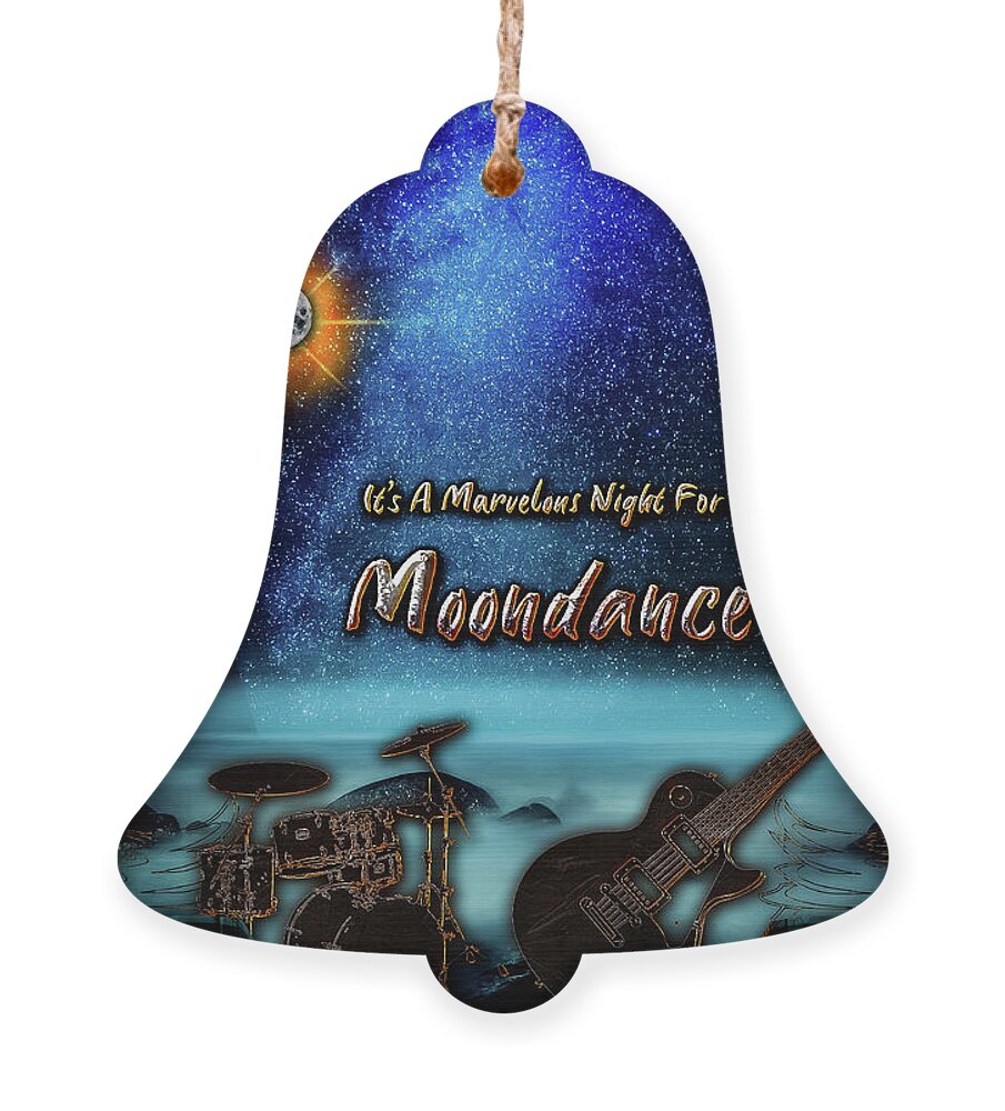 Moon Ornament featuring the digital art Moondance by Michael Damiani