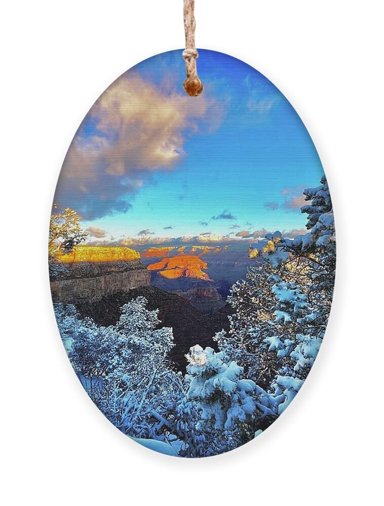 Landscape Ornament featuring the photograph Morning Grandeur by Kevyn Bashore
