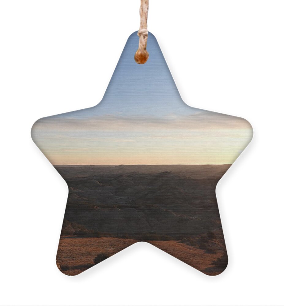 Morning Light Ornament featuring the photograph Morning Light East of Buck Hill by Amanda R Wright