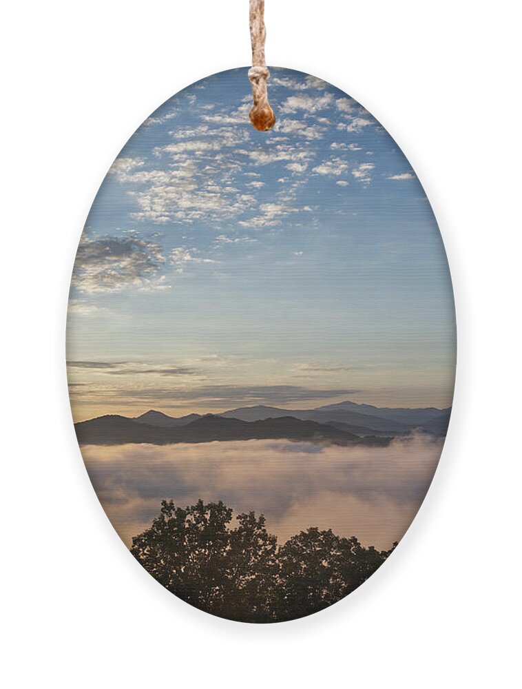 Tennessee Ornament featuring the photograph Morning on the Foothills Parkway 4 by Phil Perkins