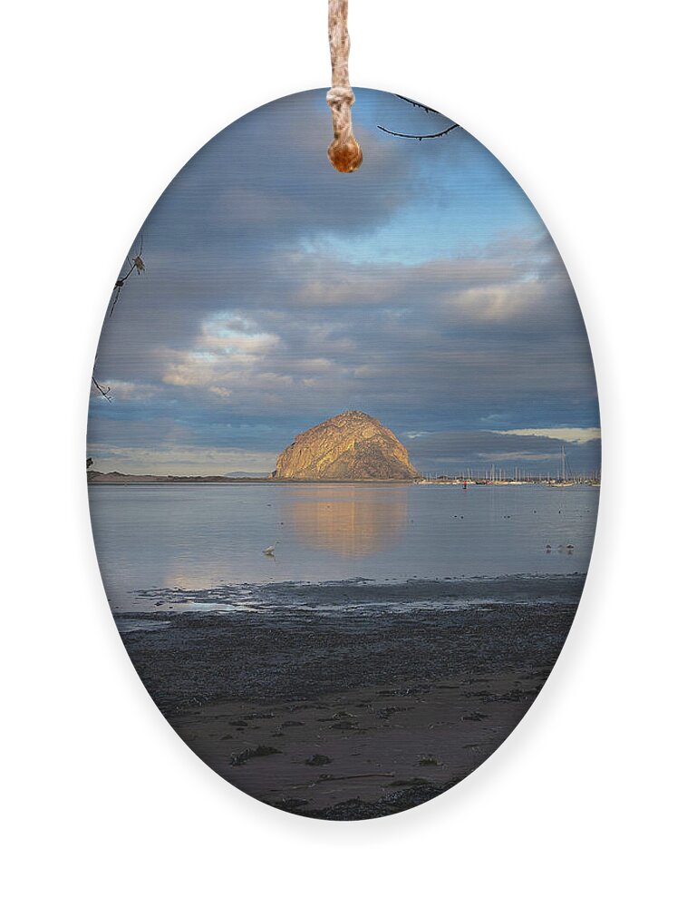  Ornament featuring the photograph Morro Rock #2741 by Lars Mikkelsen