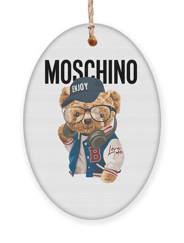 Moschino Teddy Bear Love Me Cute Ornament by Robert Brackett