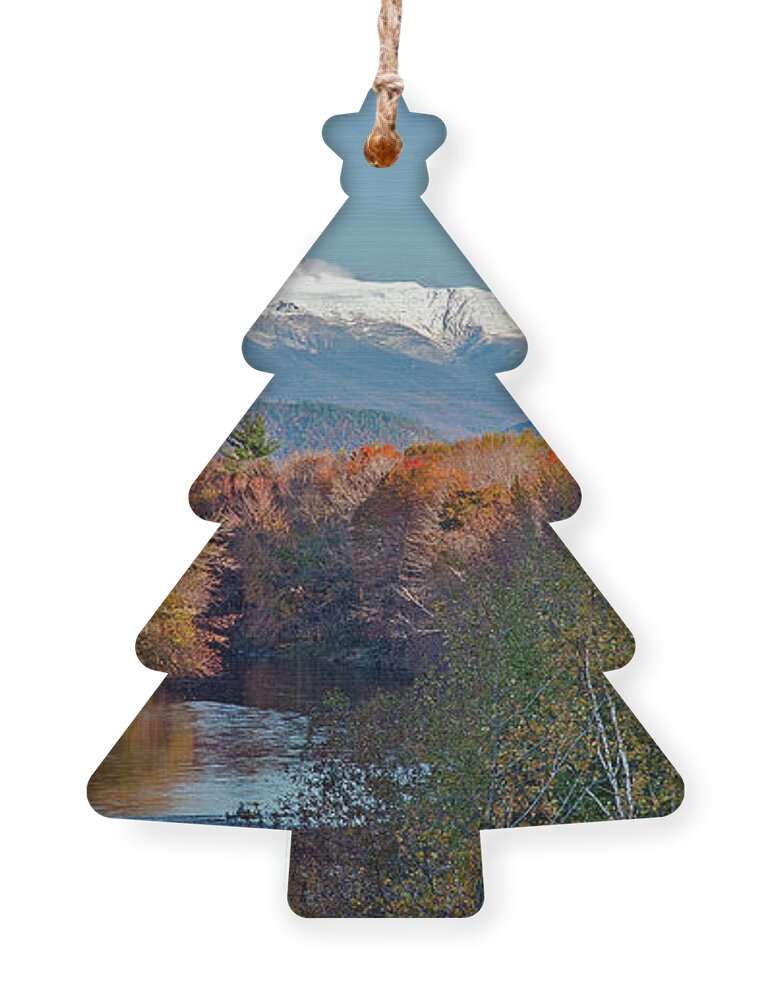 Conway Ornament featuring the photograph Mt Washington Over The Saco by John Rowe