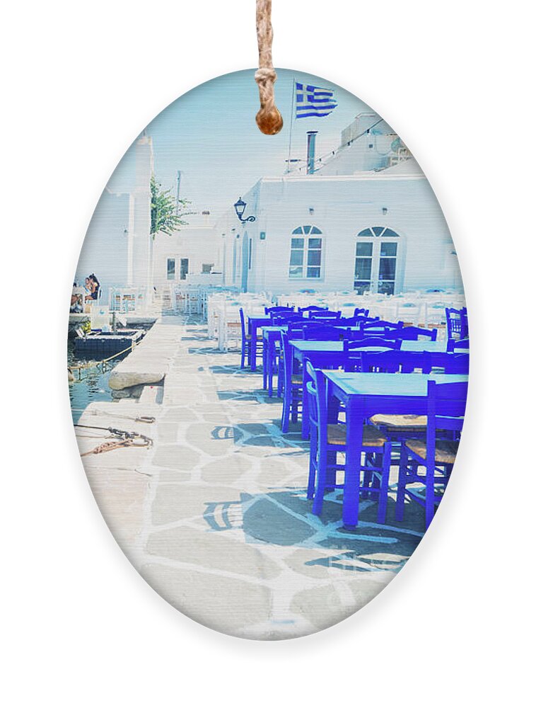 Paros Ornament featuring the photograph Naoussa Village by Anastasy Yarmolovich