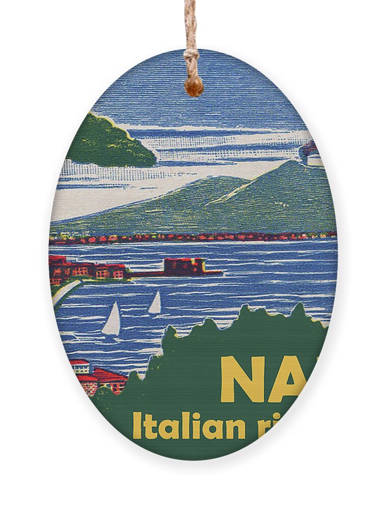 Naples Ornament featuring the digital art Naples Coast by Long Shot