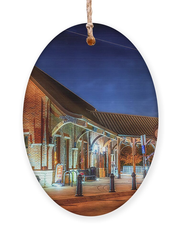Train Depot Ornament featuring the photograph Nashville Riverfront Station by Susan Rissi Tregoning