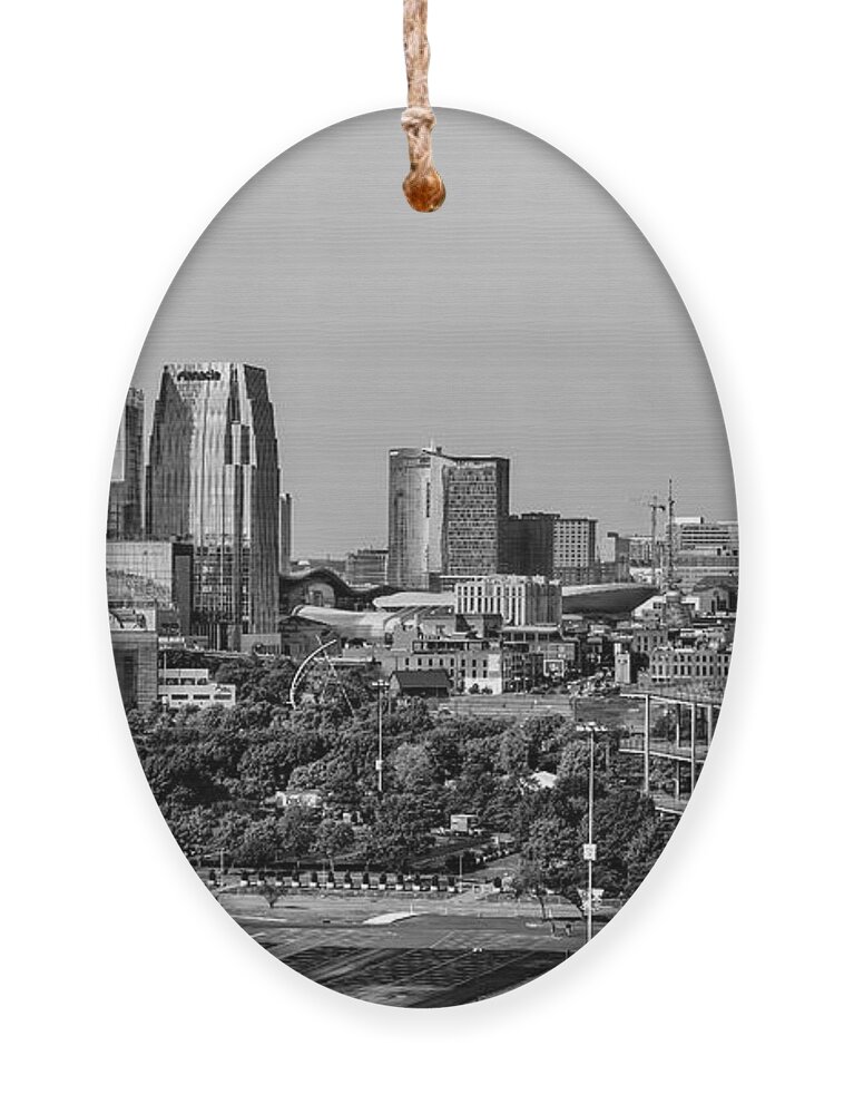 Nashville Ornament featuring the photograph Nashville Skyline by Shelia Hunt