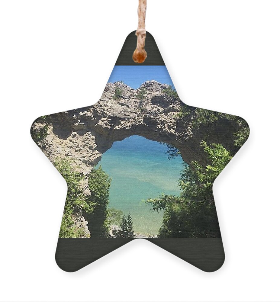 Rock Ornament featuring the photograph Nature's Frame by Lee Darnell