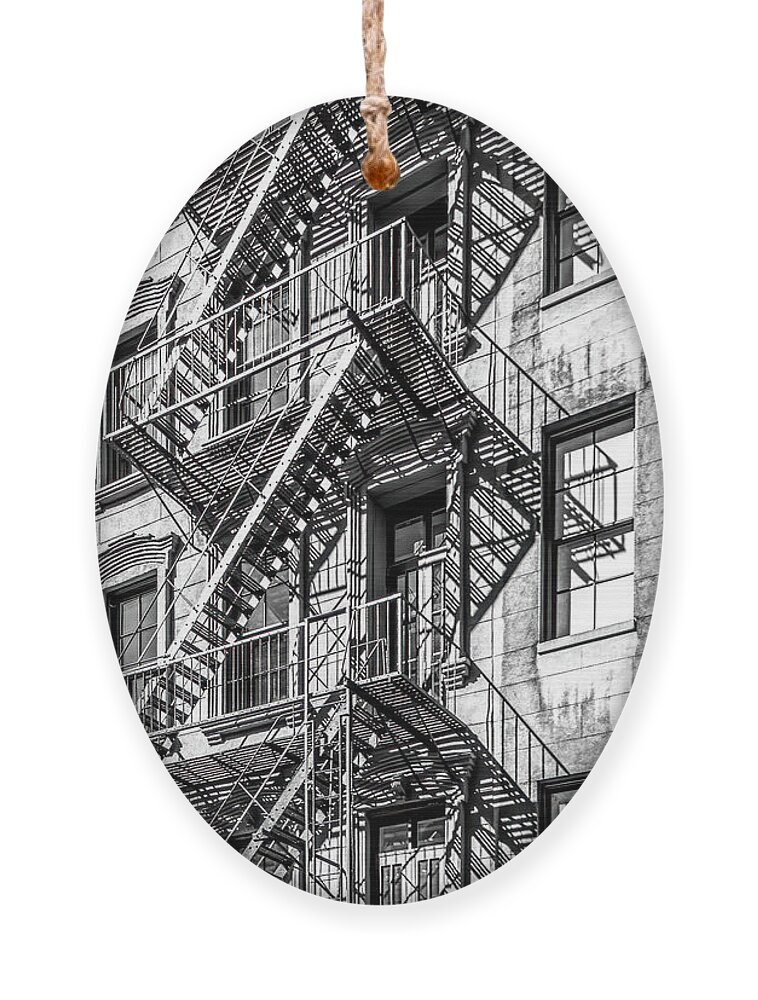 Nyc Ornament featuring the photograph New York Escape by Marcy Wielfaert
