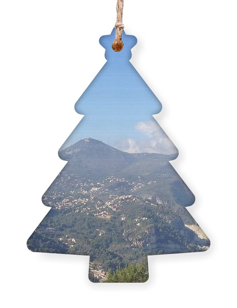Nice Ornament featuring the photograph Nice Mountain and Sky by Aisha Isabelle