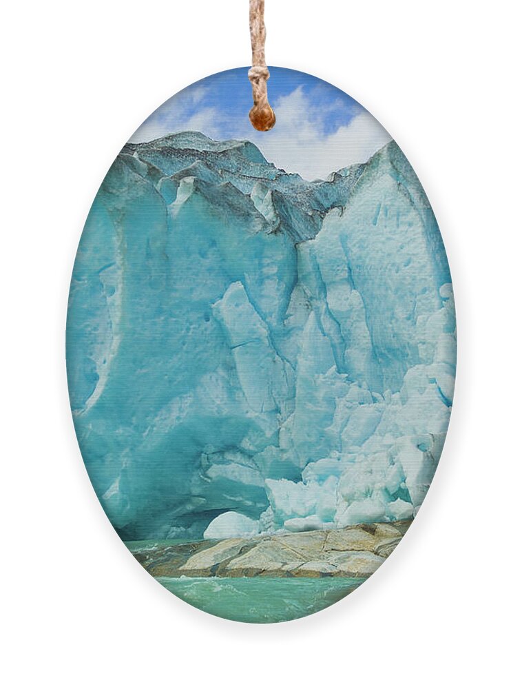 Norway Ornament featuring the photograph Nigardsbreen glacier, Norway by Neale And Judith Clark