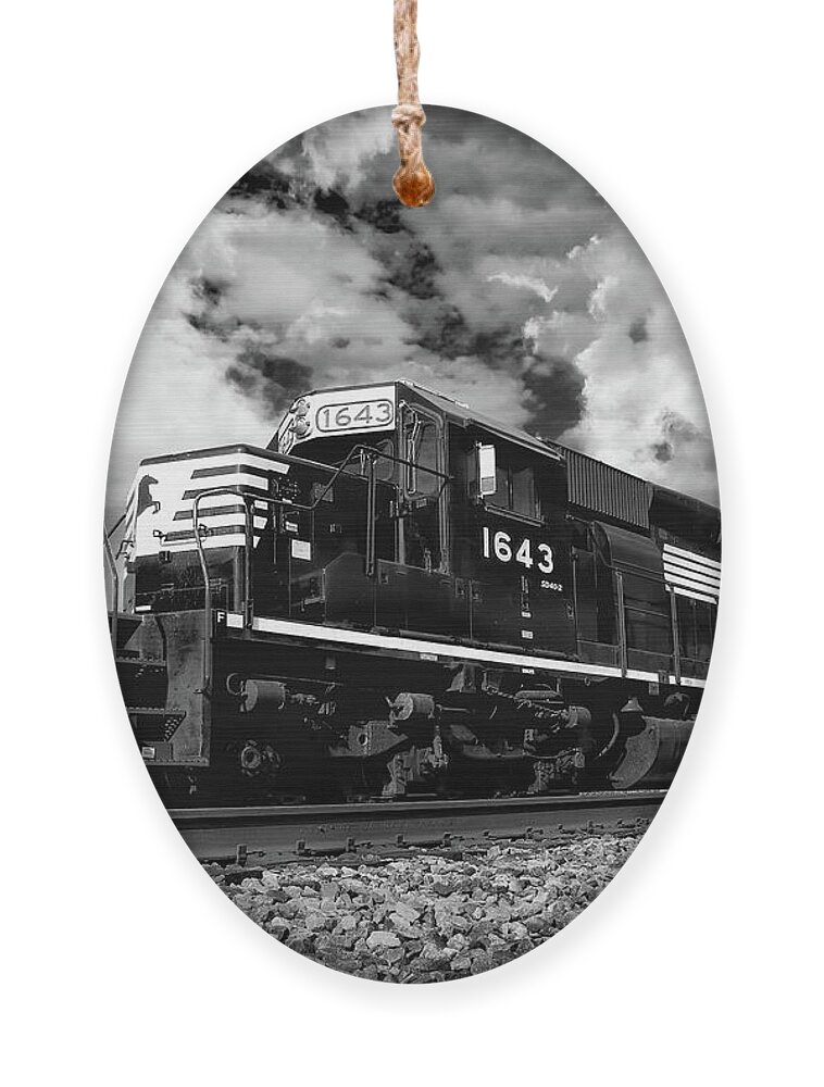 Train Ornament featuring the photograph Norfolk and Southern Train by Shelia Hunt