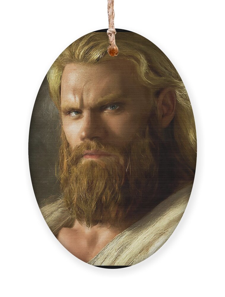 Norse Ornament featuring the digital art Norse Warrior 1 by Shawn Dall