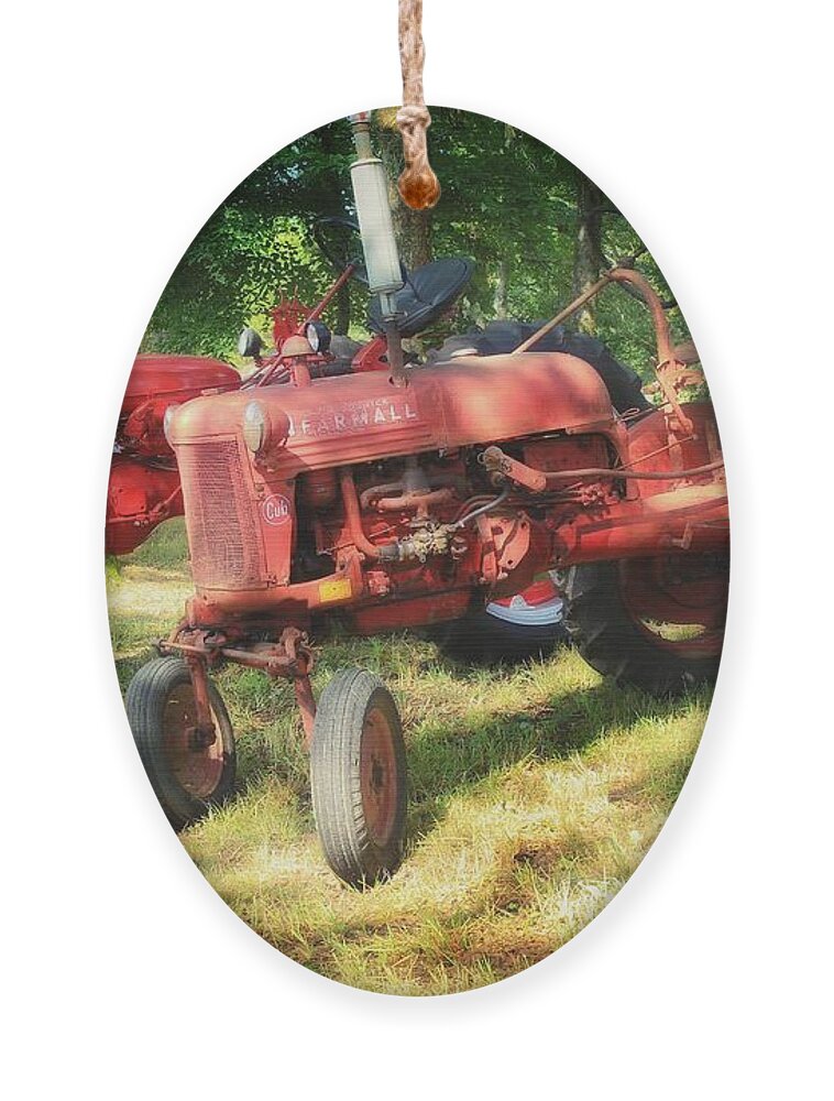 Farmall Ornament featuring the photograph Pair of Farmalls by Mike Eingle